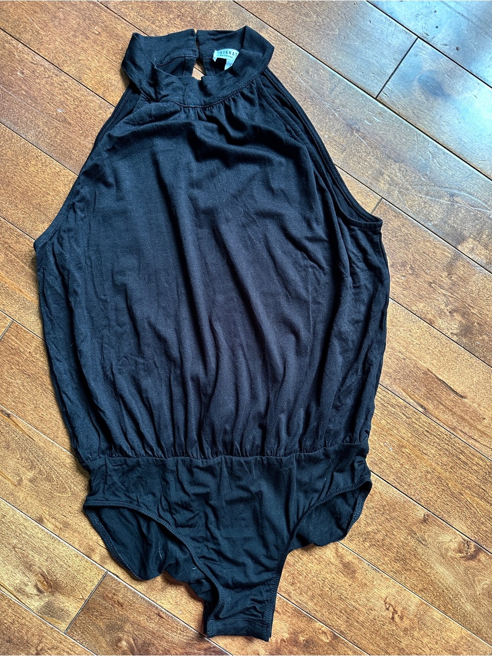 Reitmans Signature Black Halter Neck Bodysuit